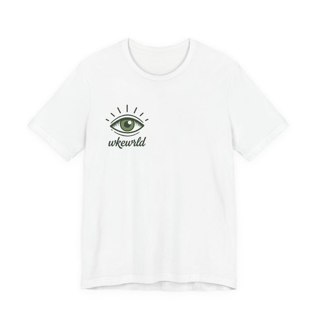 Wkewrld Ankh Eye T‑Shirt — Mystic Green World Graphic Tee