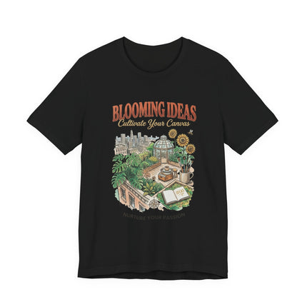 Blooming Ideas Garden Tee — "Cultivate Your Canvas" Graphic T-Shirt