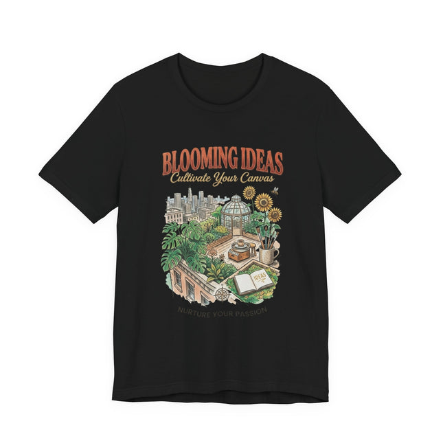 Blooming Ideas Garden Tee — "Cultivate Your Canvas" Graphic T-Shirt