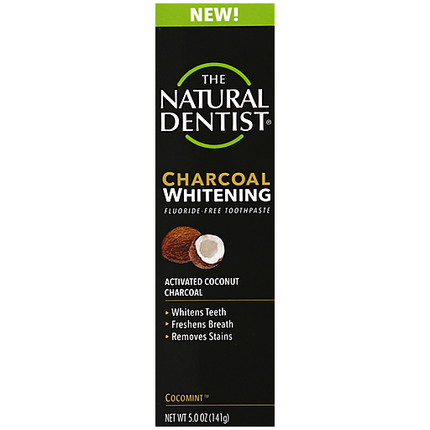 The Natural Dentist Charcoal Whitening Cocomint Toothpaste - 5oz