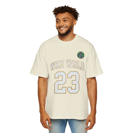 Wkewrld jersey Themed Oversized Tee — Graphic Money Face Men's Shirt