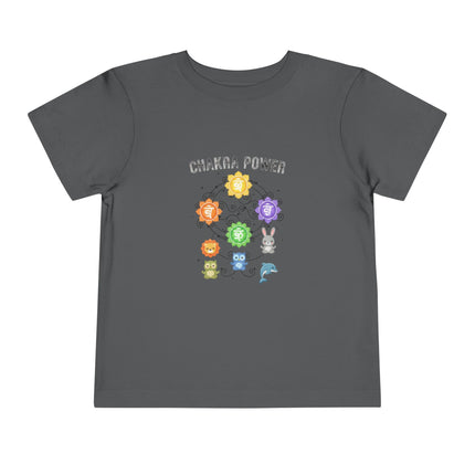 Chakra Power Toddler Tee — Colorful Kids Chakra Energy Shirt