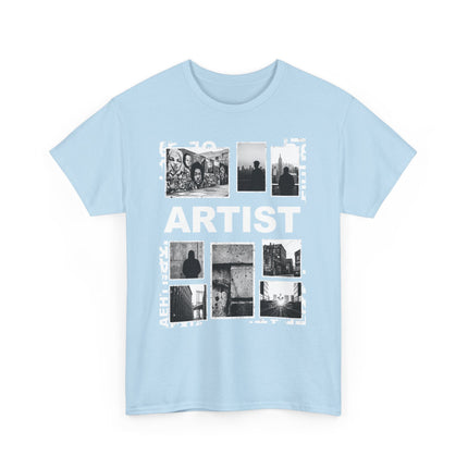 Artist Photo Collage Tee — "ARTIST" Graphic T-Shirt