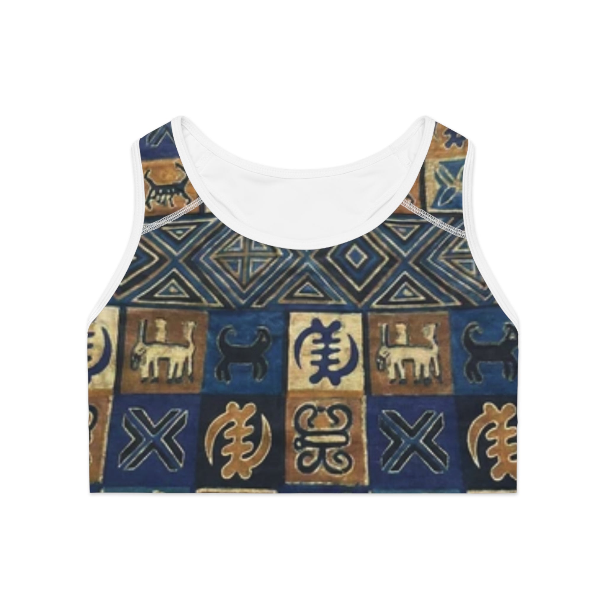 Garment Print Sports Bra