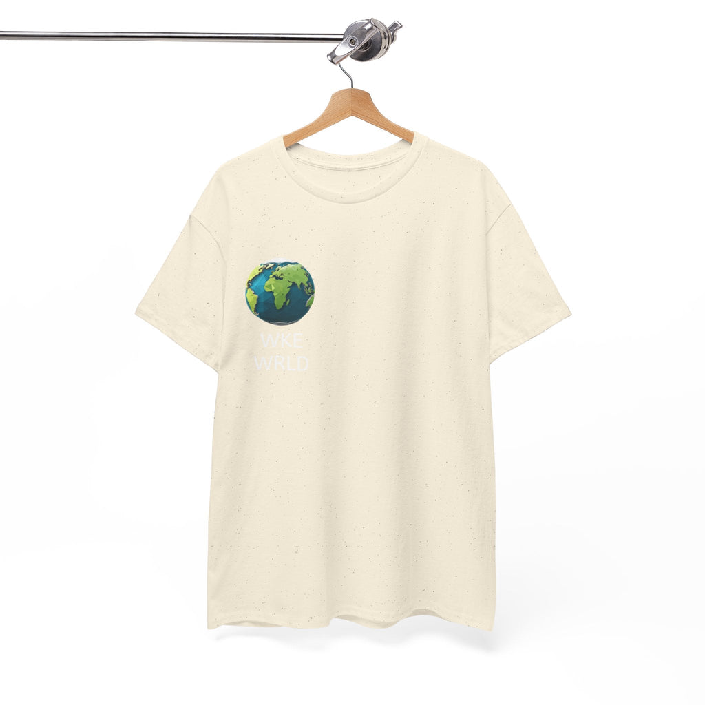 WKE WRLD Eco-Conscious Unisex Heavy Cotton Tee, Earth Day Gift, Nature Lover Shirt, Sustainable Fashion, Unisex Graphic Tee