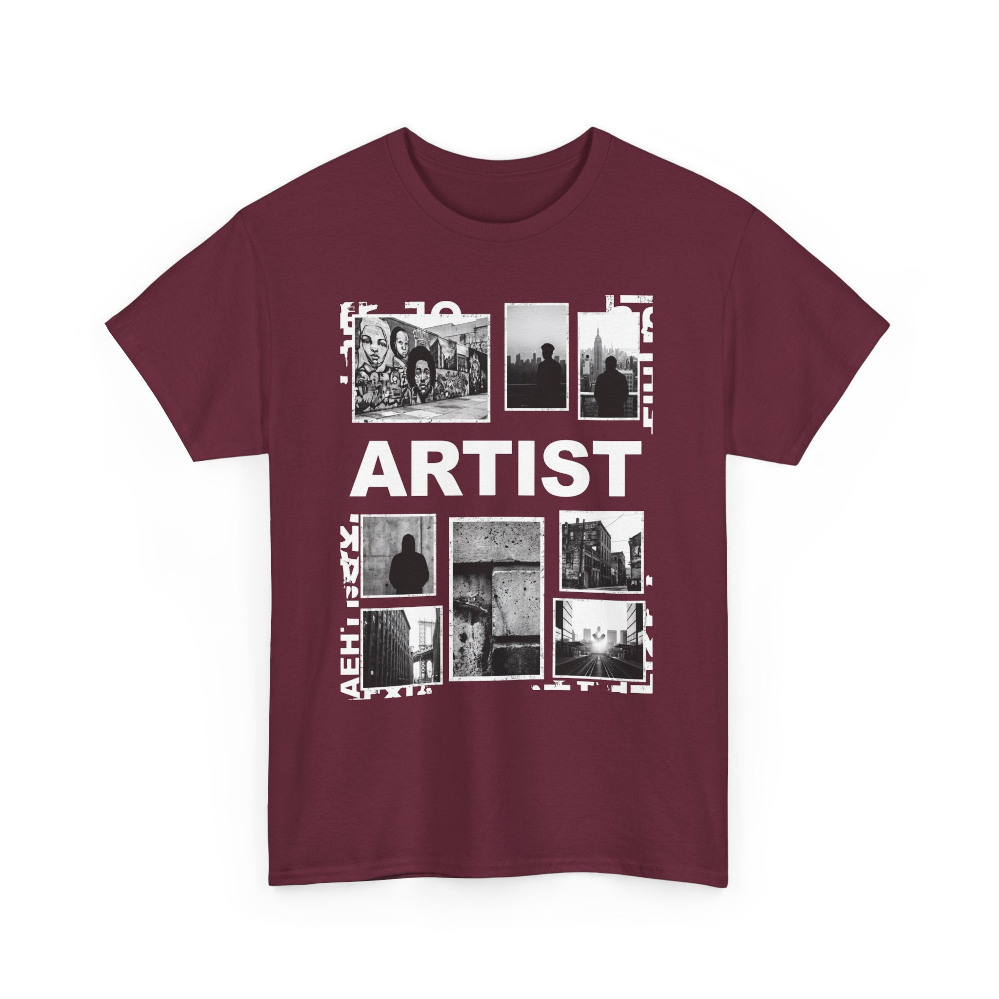 Artist Photo Collage Tee — "ARTIST" Graphic T-Shirt