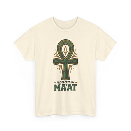 Maat Ankh T-Shirt — "Protected by MAAT" Spiritual Symbol Tee