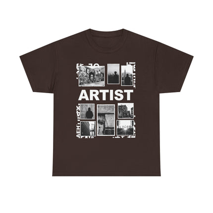 Artist Photo Collage Tee — "ARTIST" Graphic T-Shirt