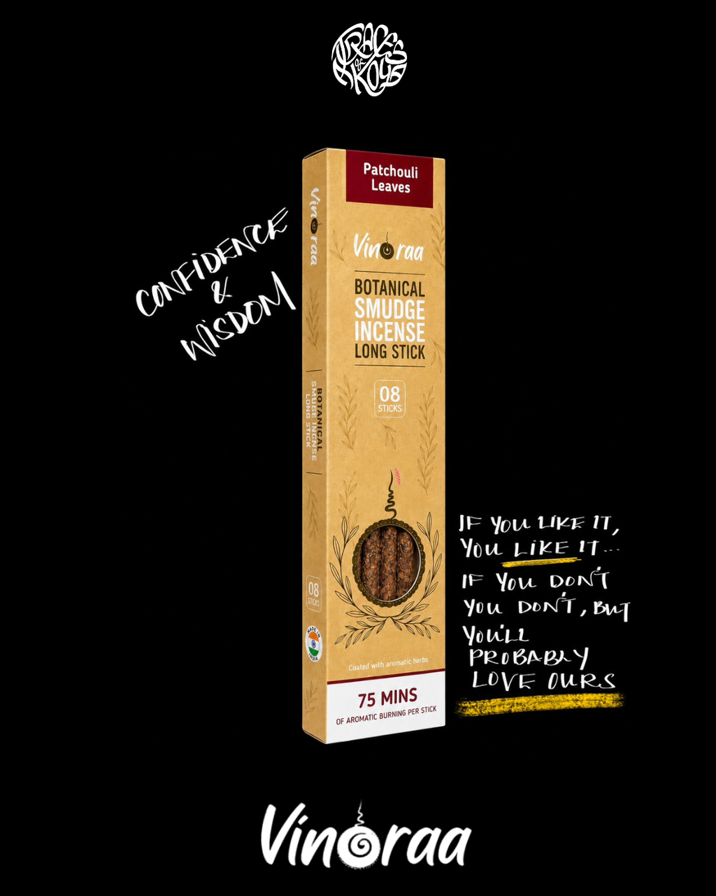 Patchouli | 8 Sacred Natural Incense Sticks |