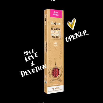 Rose Petal | 8 Sacred Natural Incense Sticks |