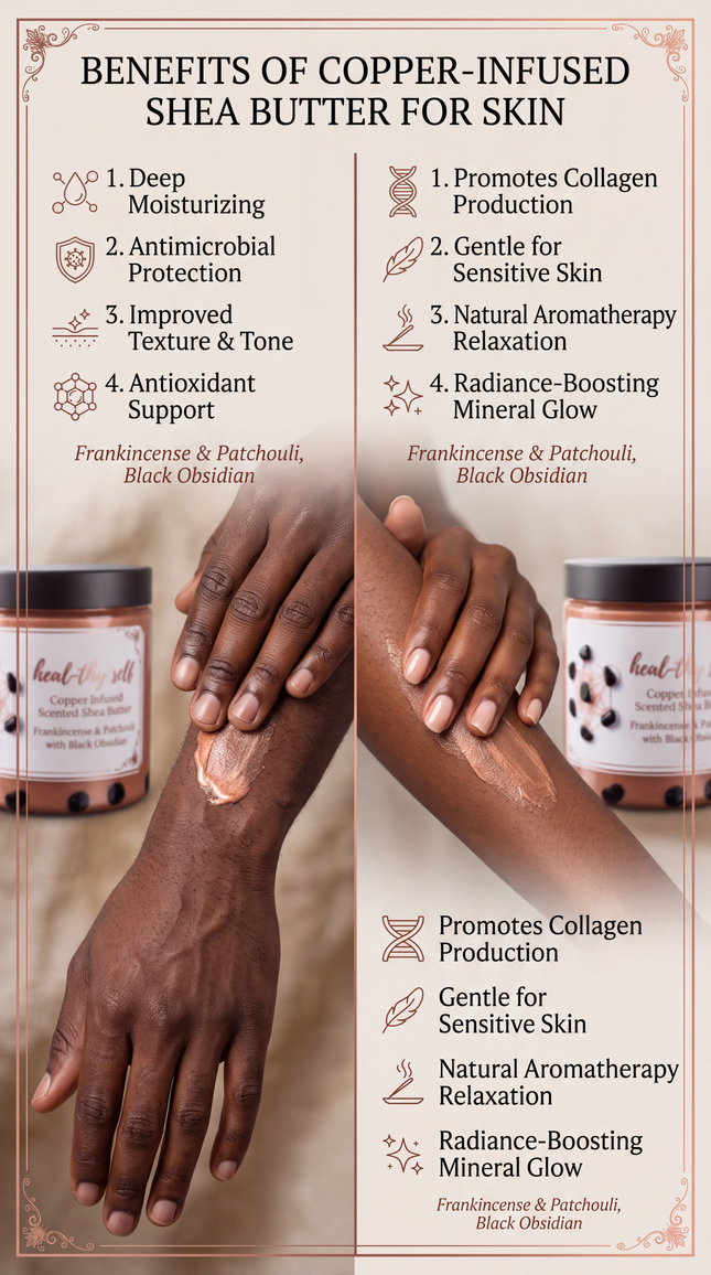 Copper Infused Crystal Shea Butter | WKE WRLD