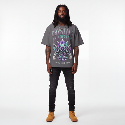 Oversized cotton t-shirt Crystals And