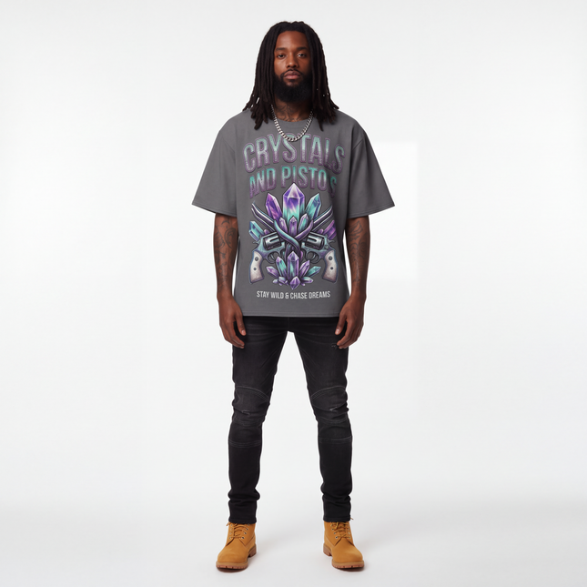 Oversized cotton t-shirt Crystals And