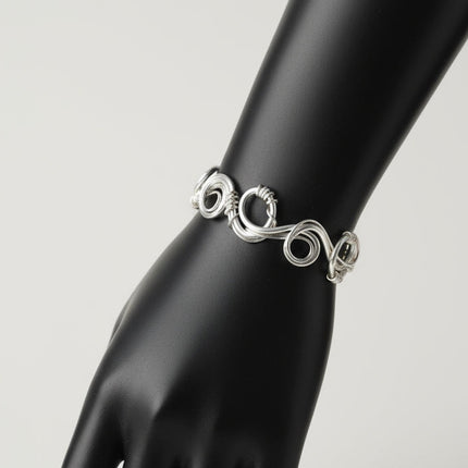 Wire Wrapped Spiral Bracelet