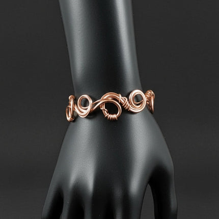 Wire Wrapped Spiral Bracelet