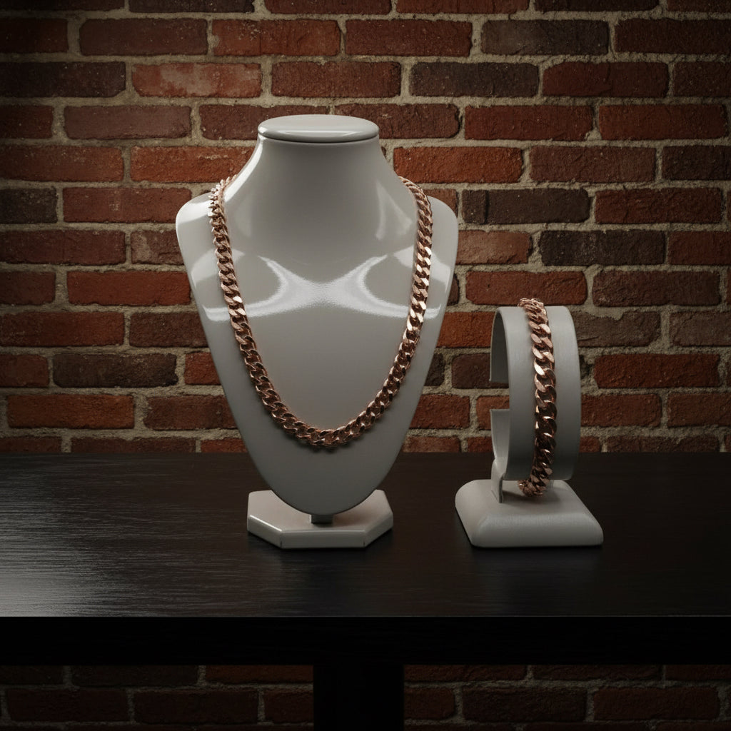 Pure Handcrafted Heavy .999 Copper Cuban Link