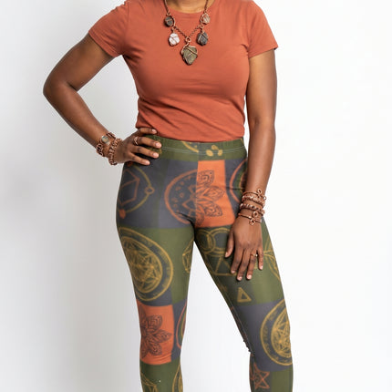 Elevated Sacred Geometry All-Over Leggings #7