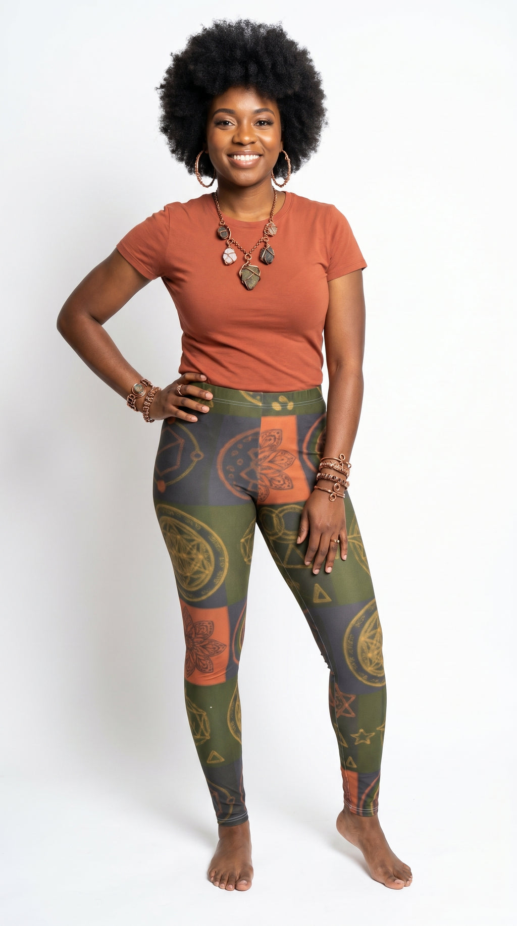 Elevated Sacred Geometry All-Over Leggings #7