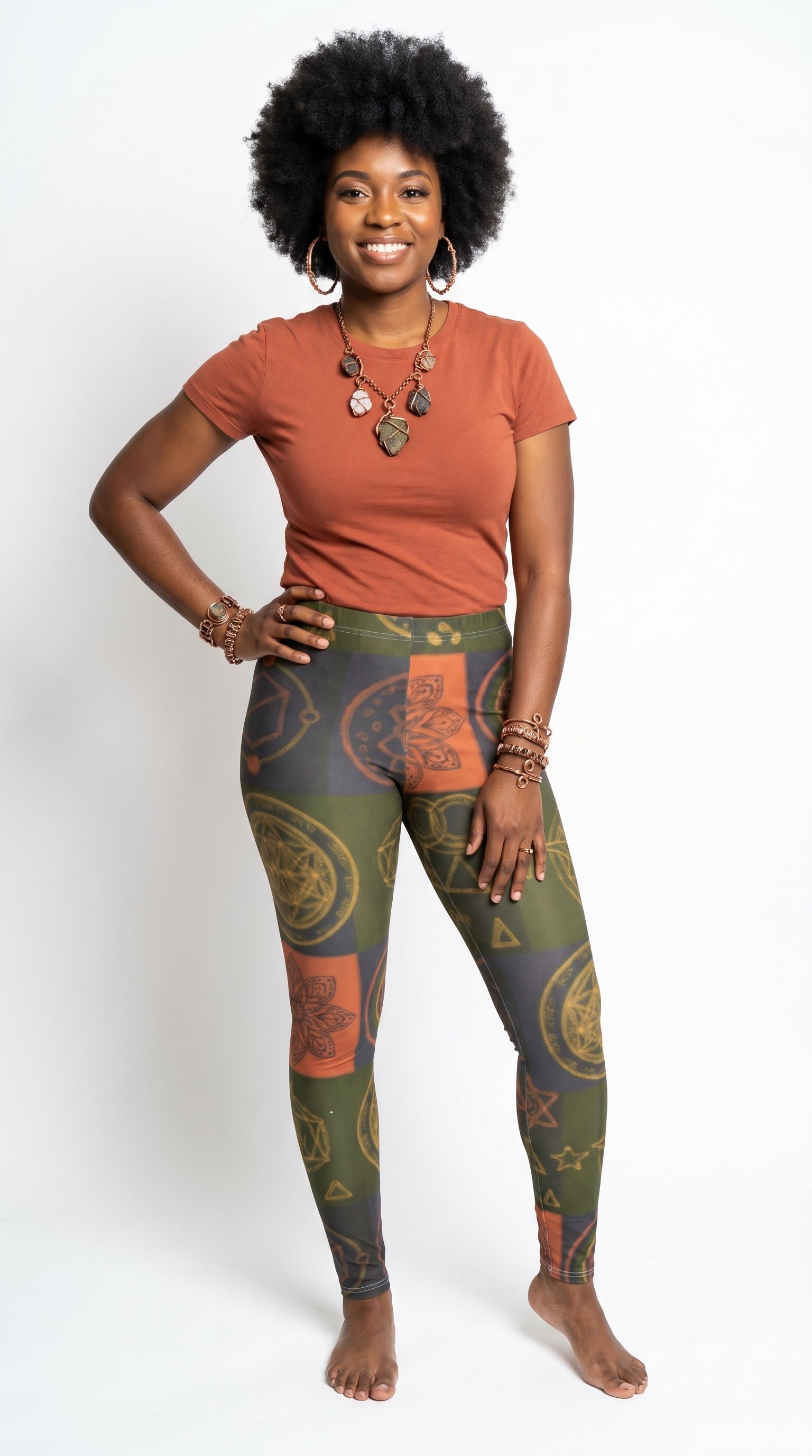 Elevated Sacred Geometry All-Over Leggings #7