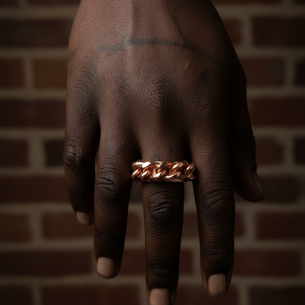 Copper Cuban Ring