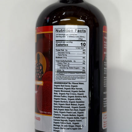 Organic Herbal Liquid Blood & Parasite Cleanse