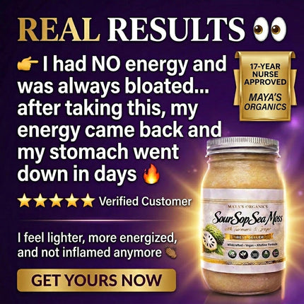 Soursop Sea Moss Gel | Organic Superfood Blend Boost Immunity & Detox Naturally