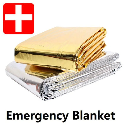 Emergency Thermal Survival Blanket | Windproof and Waterproof Foil Blanket for Outdoor Survival