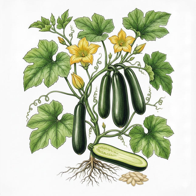 SQUASH Seeds, Black Beauty