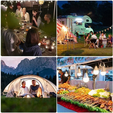 Solar Powered Lamps Portable Led Bulbs 80-500W LED Energy Saving Light for Outdoor Camping Tent Night Fishing Emergency Lights