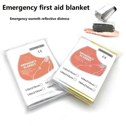 Emergency Thermal Survival Blanket | Windproof and Waterproof Foil Blanket for Outdoor Survival