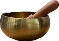 Tibetan Singing Bowl - 4.5" Hand Hammered Gold