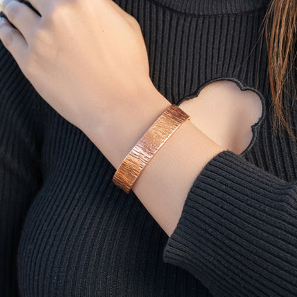 Pure Copper Cuff Bracelet – Timber