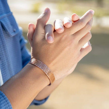 Pure Copper Cuff Bracelet – Timber
