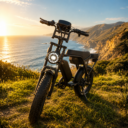 V8 Fat Tire Electric Bike (1000W–1500W)