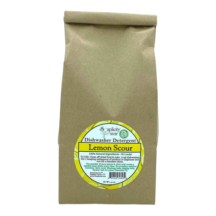 Lemon Scour Dishwasher Detergent - 100% Natural & Effective, 58 Loads