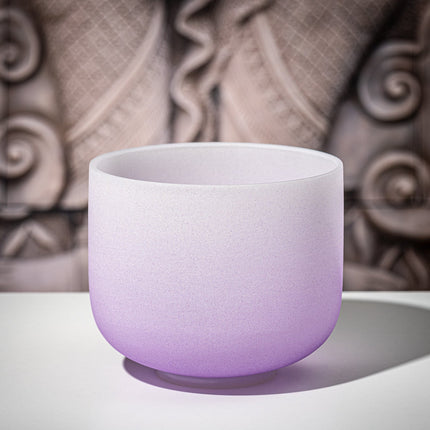7 Chakra Color Quartz Crystal Singing Bowl Set (8"-14")