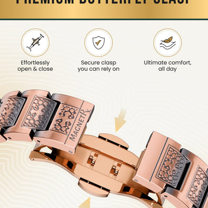 EllipseMAX Magnetic Copper Bracelet for Men (Cross)