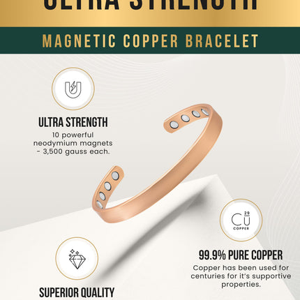 Magnetic Therapy Copper Cuff Bracelet