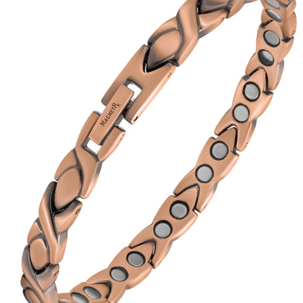 Ultra Strength Pure Copper Magnetic Therapy Bracelet (XO)