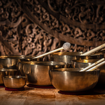 Chakra Metal Singing Bowl Set - 7 Handmade Sound Healing Bowls