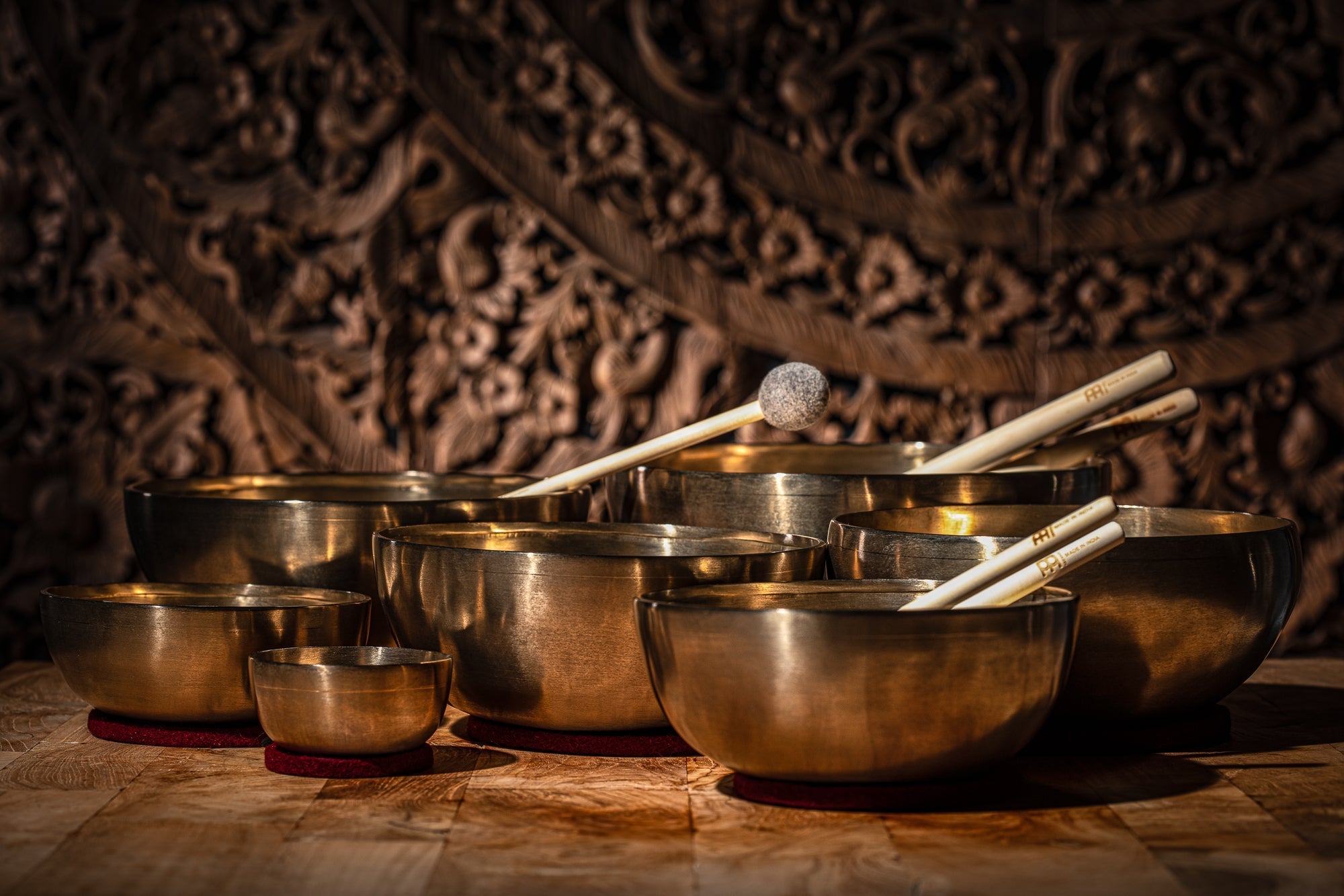 Chakra Metal Singing Bowl Set - 7 Handmade Sound Healing Bowls