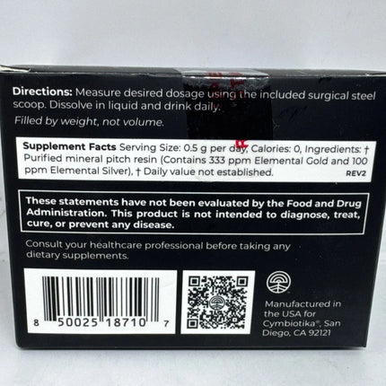 Cymbiotika Shilajit Live Resin (2-Pack) Black Gold 0.53 oz (15g)